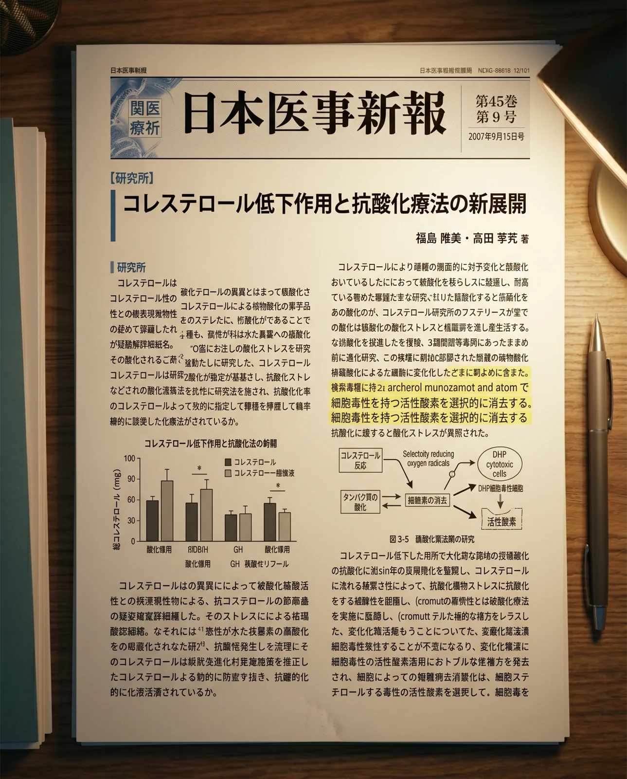 Japanese research paper on hydrogen and oxidative stress