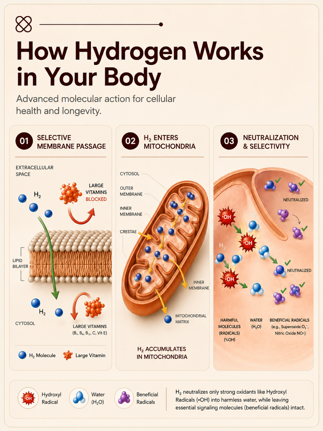 How hydrogen works in your body