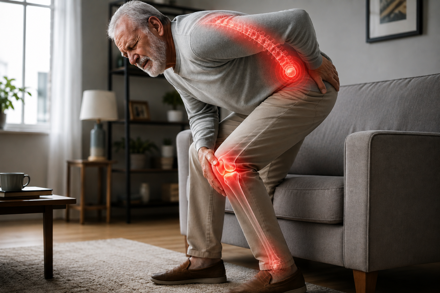 Joint pain when standing up