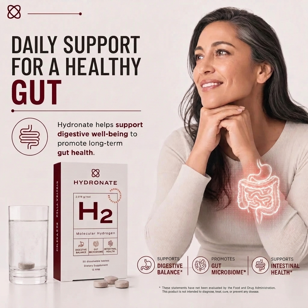Daily support for a healthy gut - Hydronate helps support digestive well-being.