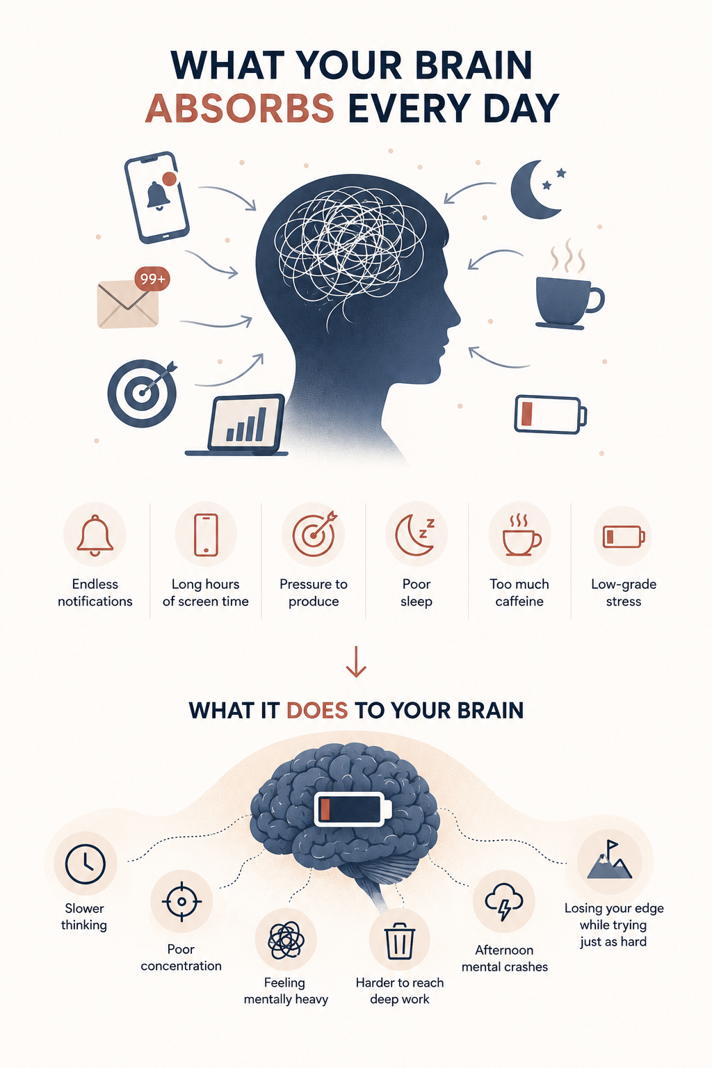 What your brain absorbs every day and what it does to your brain