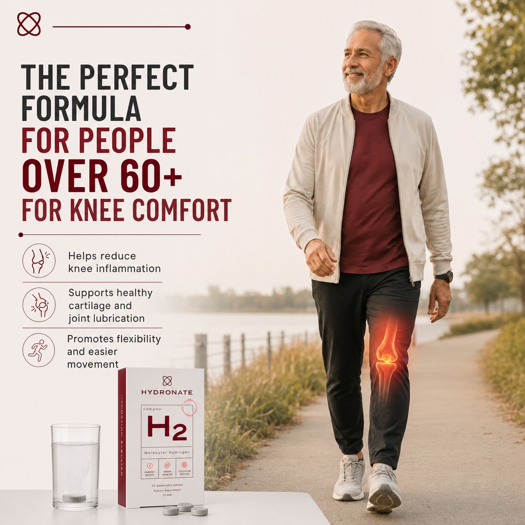 The perfect formula for people over 60+ for knee comfort