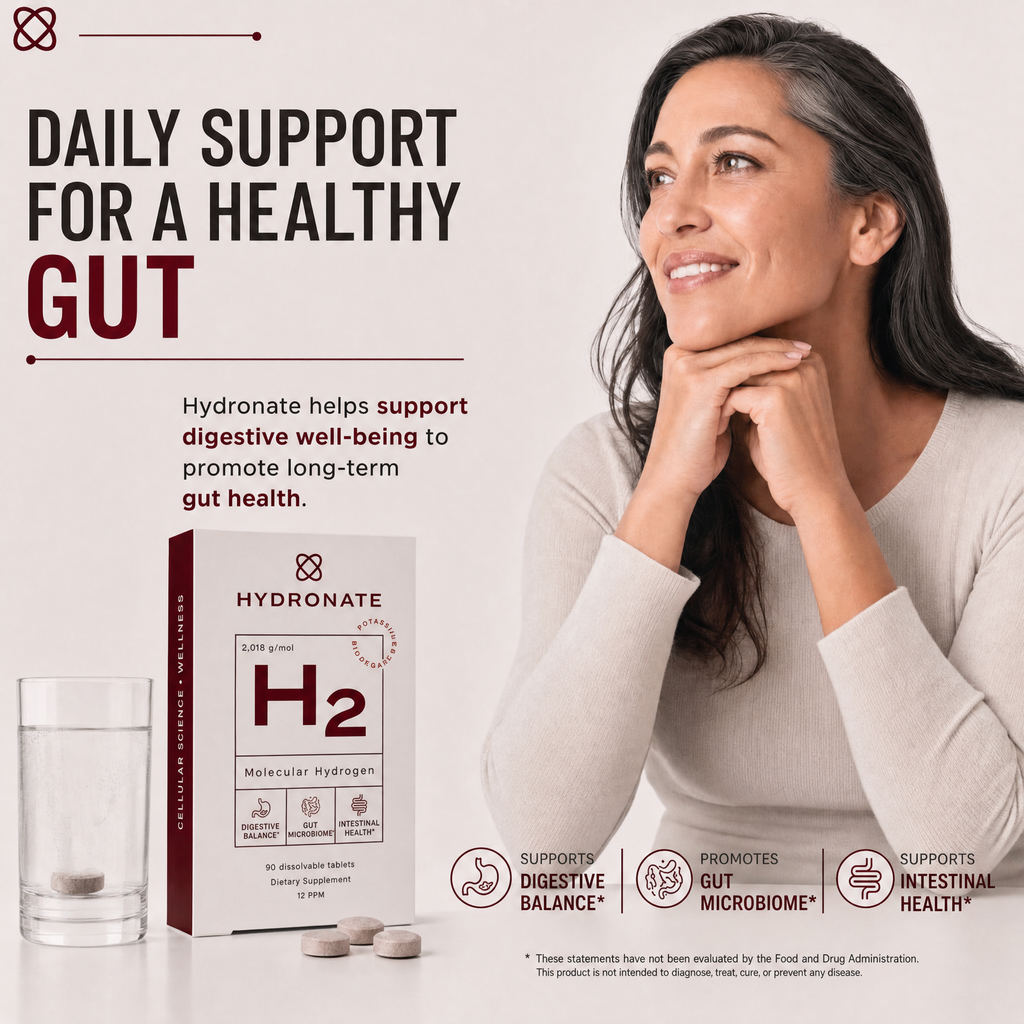 Daily support for a healthy gut - Hydronate helps support digestive well-being.